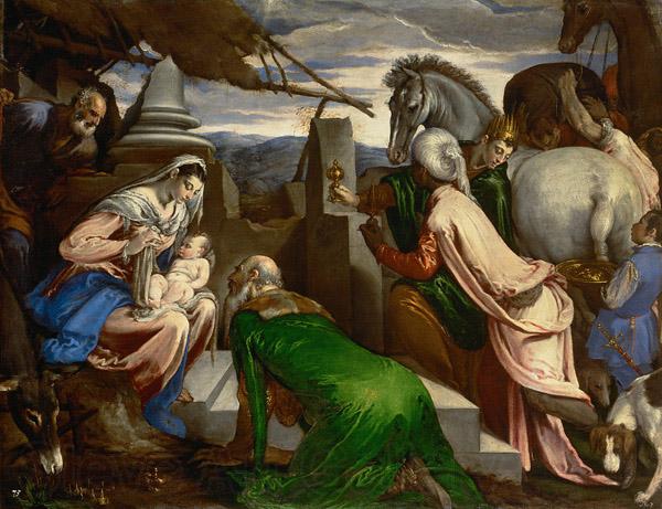 Jacopo Bassano Adoration of the magi Norge oil painting art